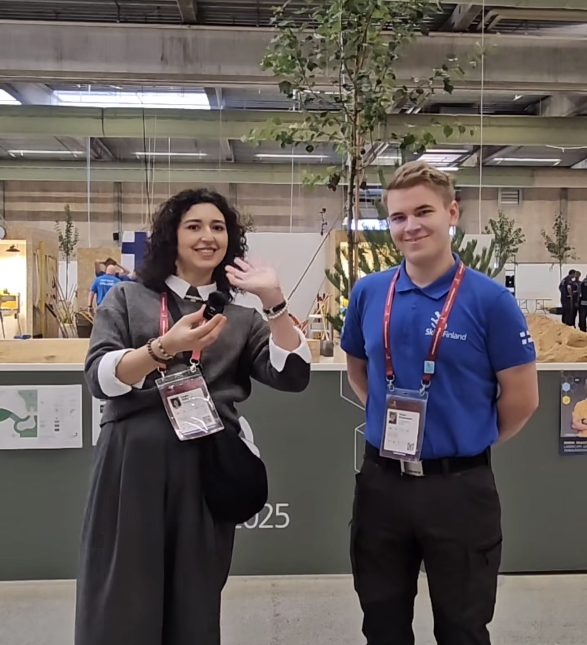 Leyla Valiyeva and Aapo Paunonen, WorldSkills Champions Trust Representatives, at EuroSkills Herning 2025