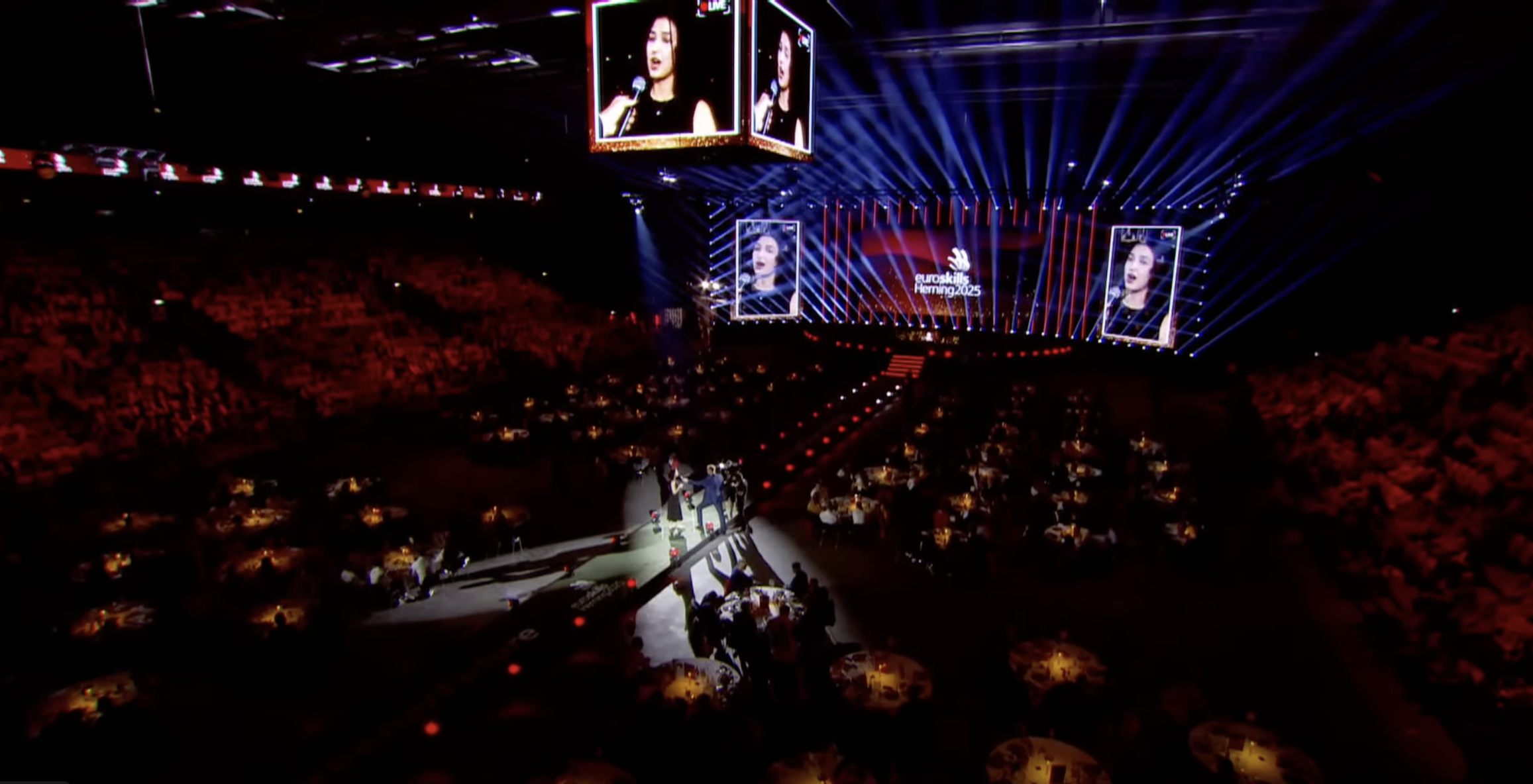 Leyla addressing Competitors at the EuroSkills Herning 2025 Closing Ceremony